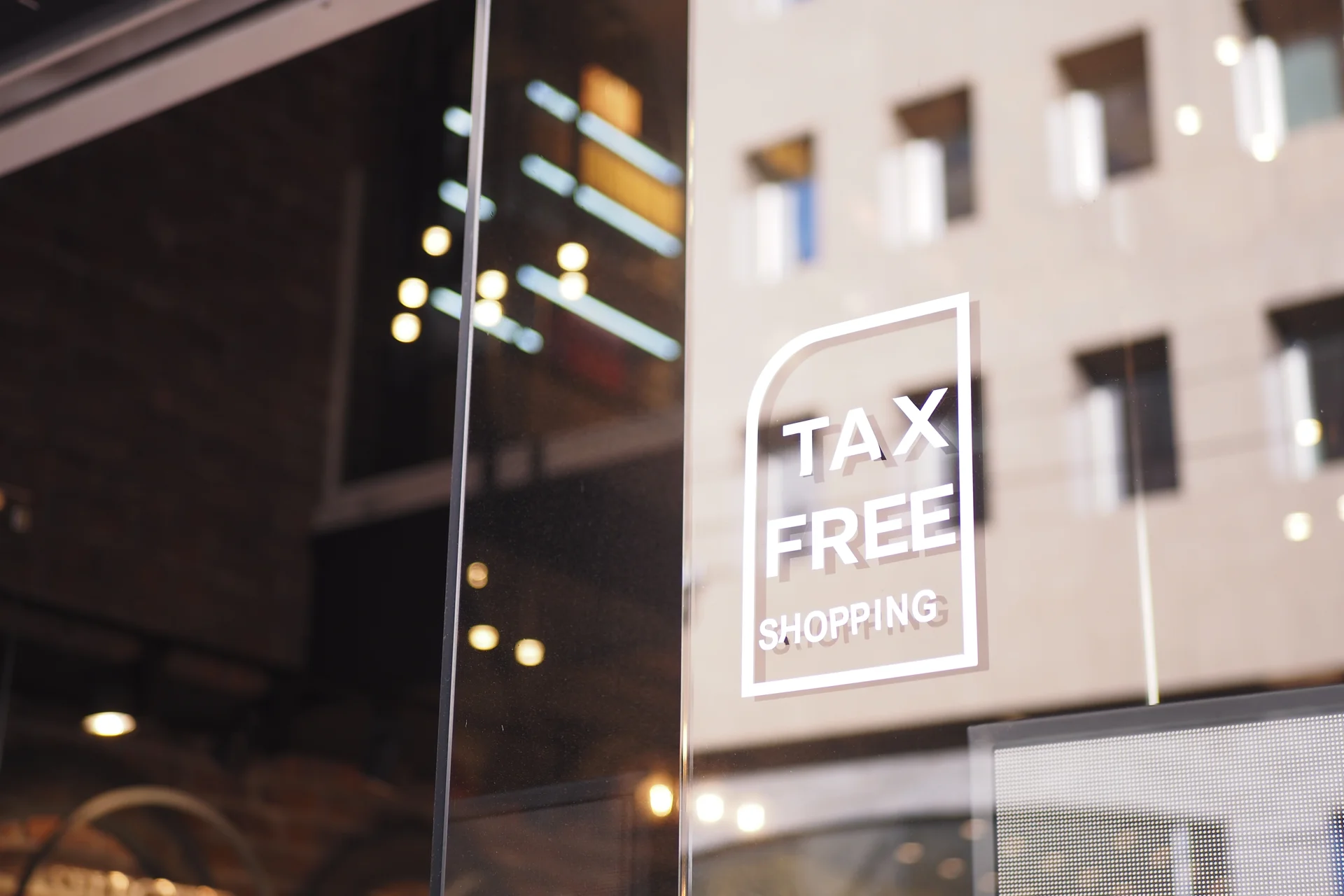Escaparate tax free